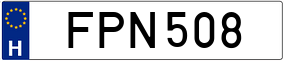Truck License Plate
